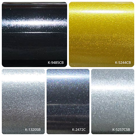 Metallic K Series (70°~90° Gloss) - K-5257CSB, K-2472C, K-1320SB, K-5244CB, K-9485CB