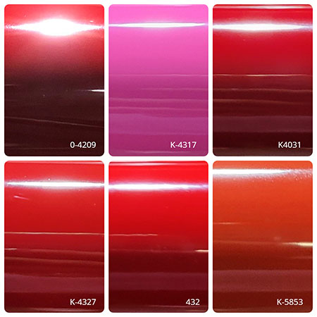 Gloss Red Series - K-5853, 432, K-4327, K4031, K-4317, 0-4209